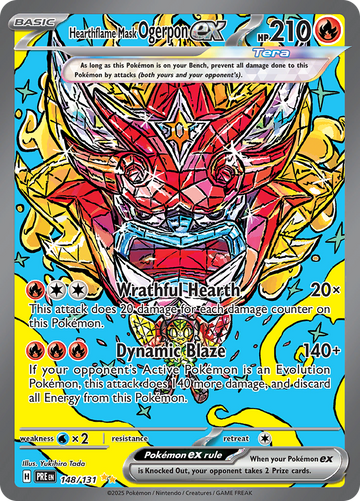 Hearthflame Mask Ogerpon ex PRE 148