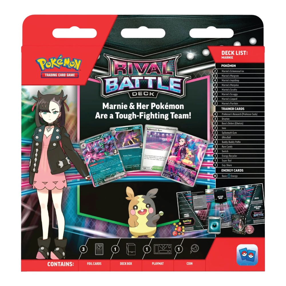 Pokémon TCG Rival Battle Deck - Marnie - Back