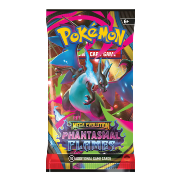 Pokémon TCG Phantasmal Flames Booster Pack met Mega Charizard X Artwork