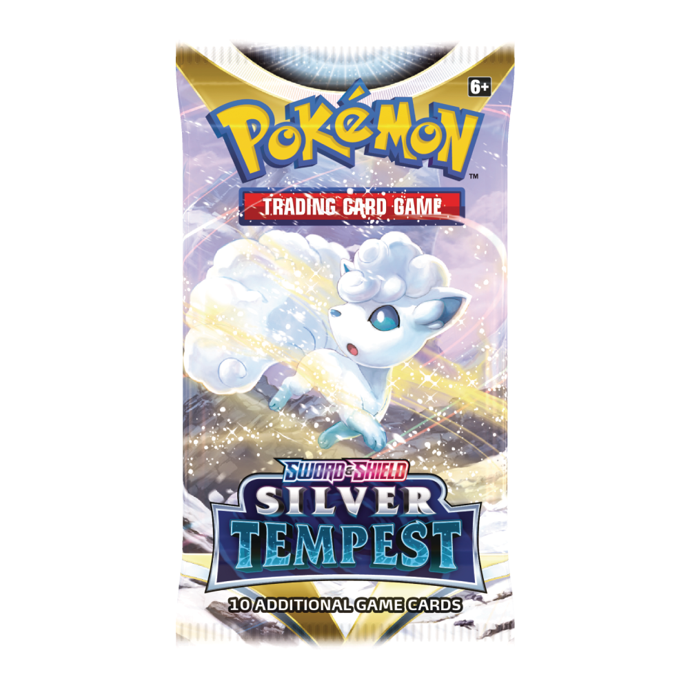 Pokémon TCG Sword & Shield Silver Tempest Booster Pack met Alolan Vulpix Art