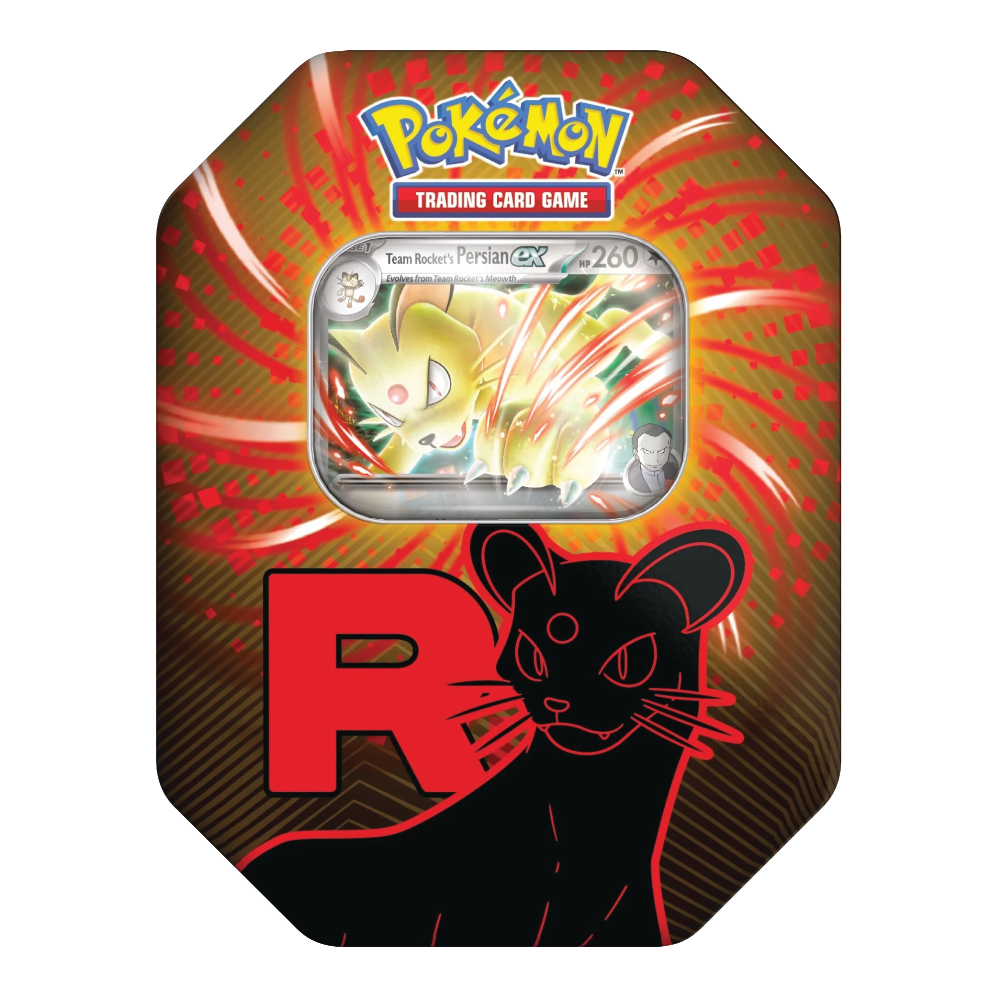 Pokémon TCG Team Rocket Tin met Persian ex Art en Promo