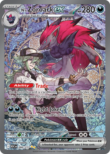 N's Zoroark ex ASC 286