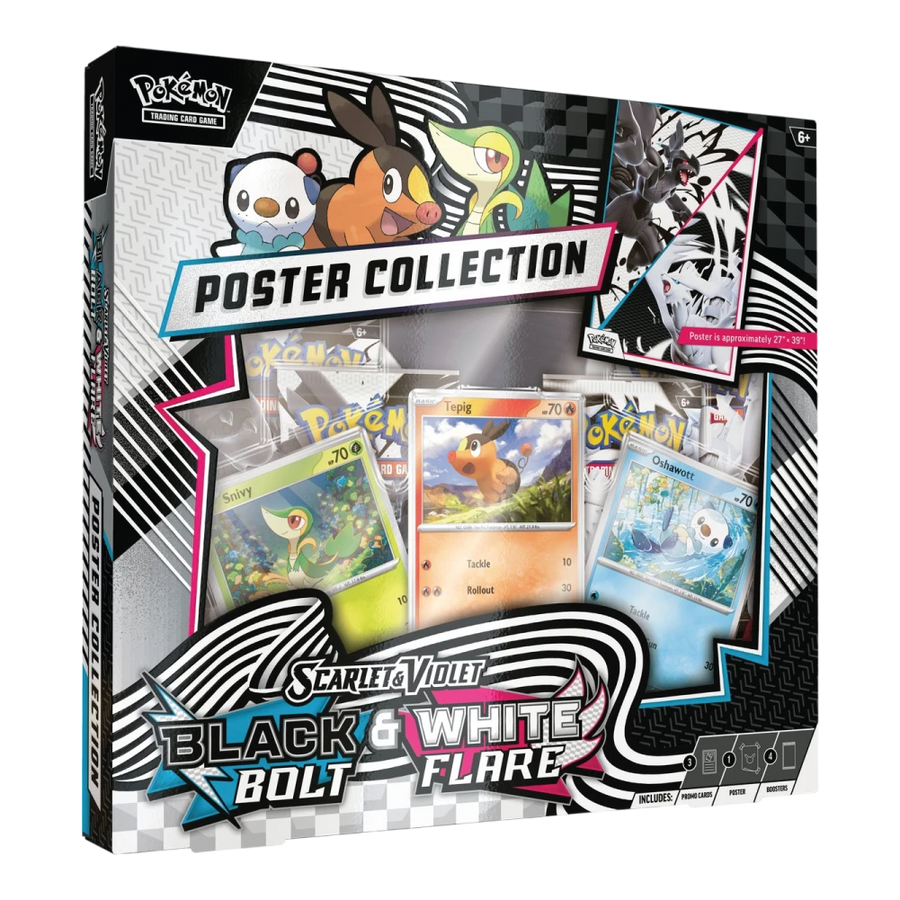 Pokémon TCG Scarlet & Violet Black Bolt & White Flare Poster Collection
