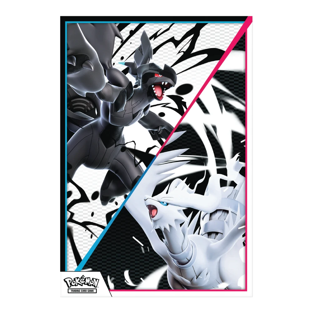 Pokémon TCG Scarlet & Violet Black Bolt & White Flare Poster Collection Reshiram Zekrom Poster