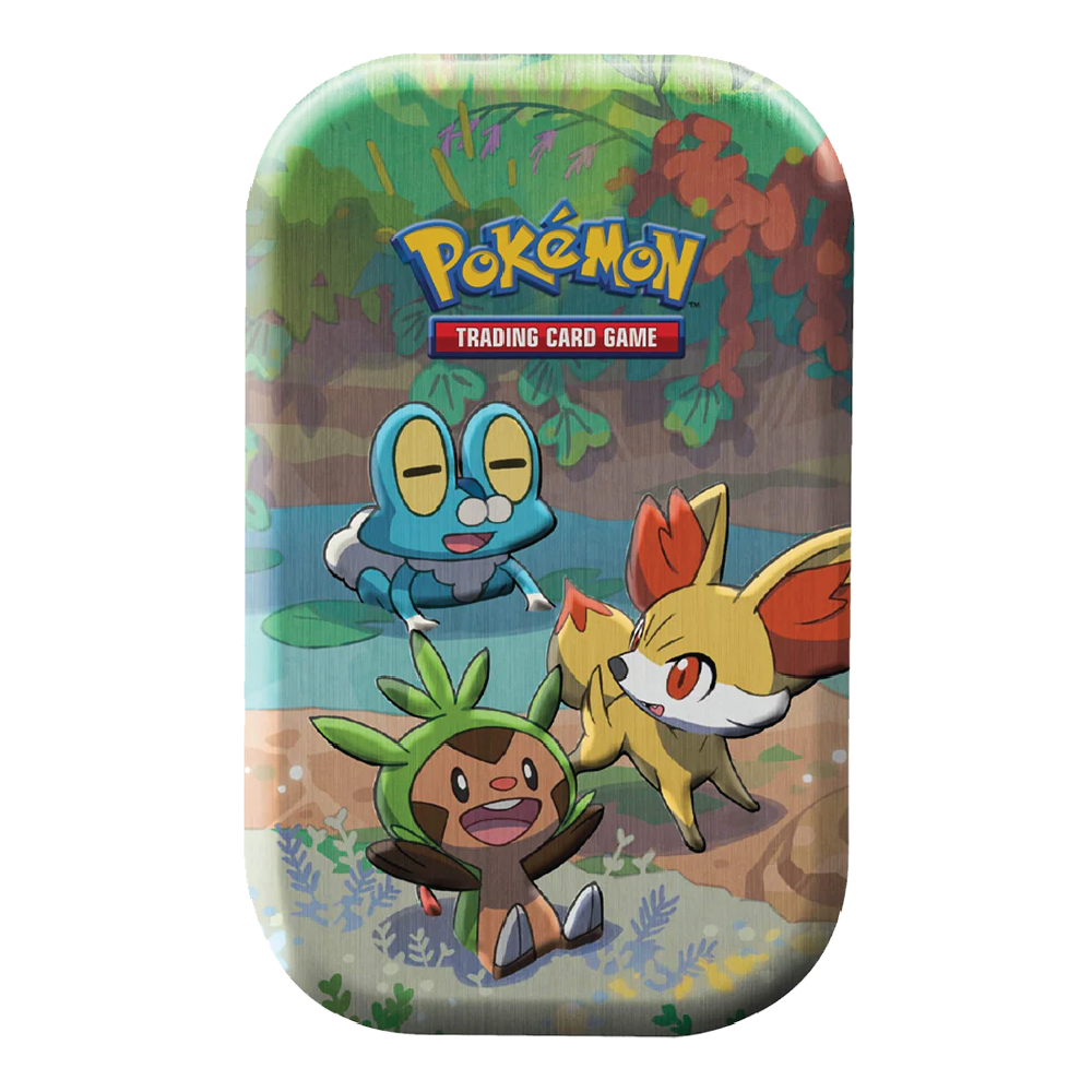 Pokémon TCG: Celebrations Mini Tin Kalos (Chespin, Fennekin & Froakie)