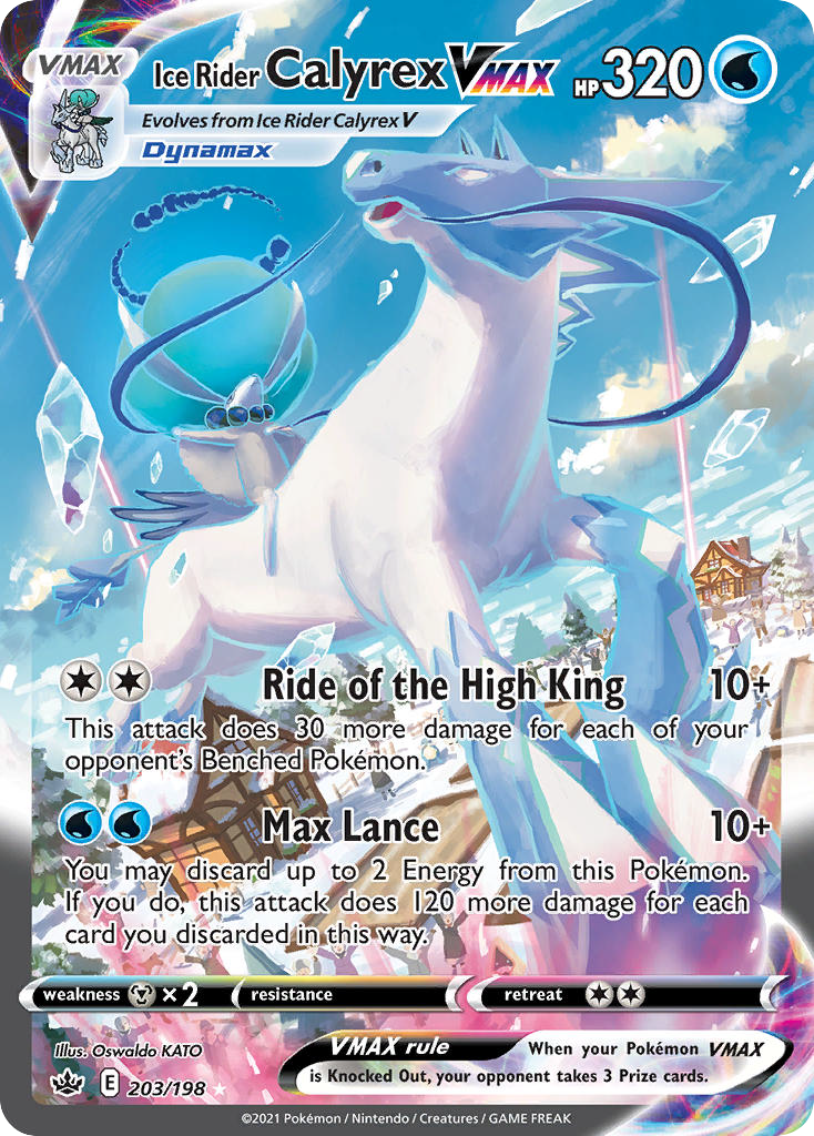 Ice Rider Calyrex VMAX CRE 203/198