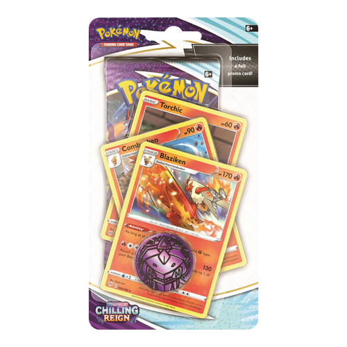 Pokémon TCG Sword & Shield Chiling Reign Premium Checklane Blister Blaziken Promo