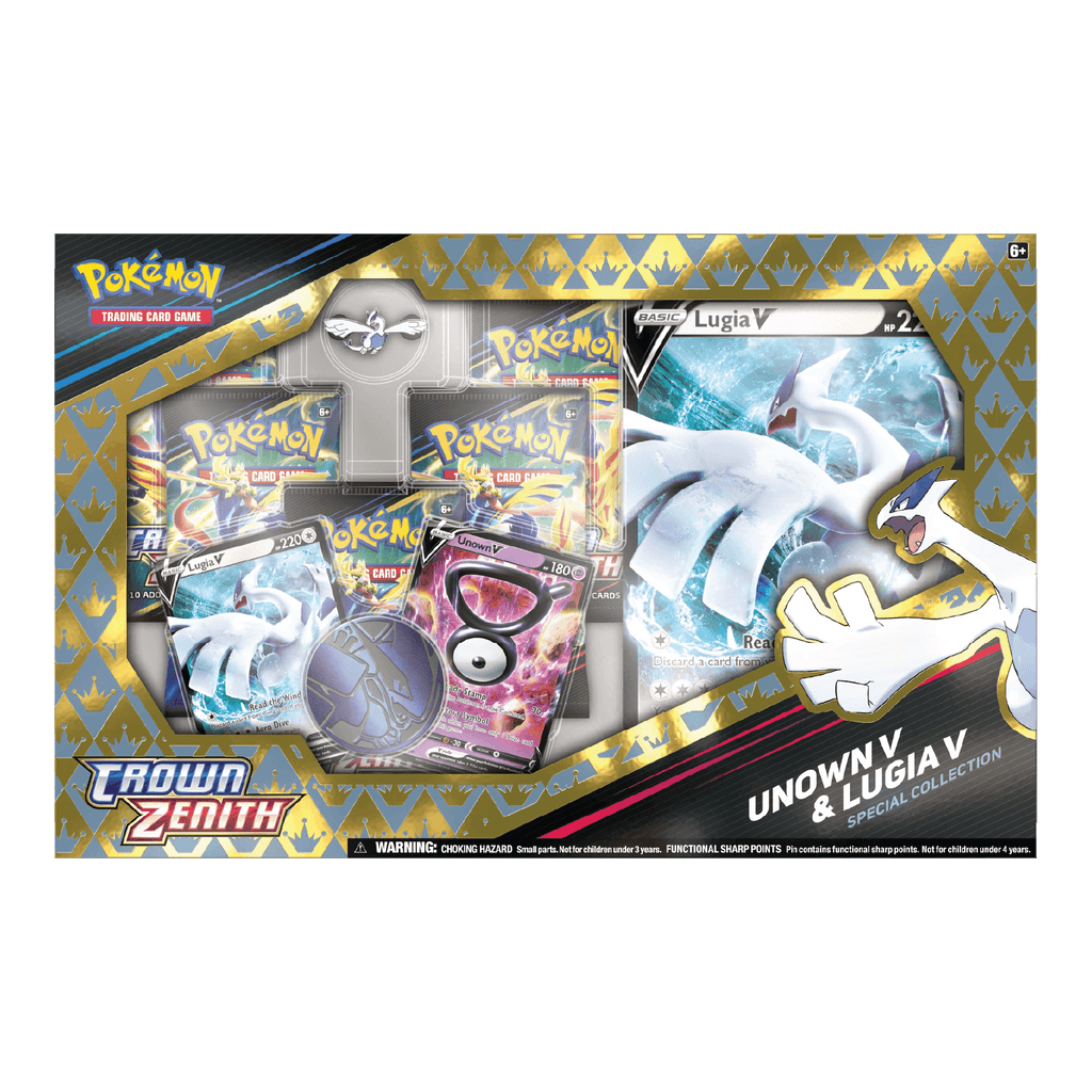 Pokémon TCG: Crown Zenith Unown V & Lugia V Special Collection Box