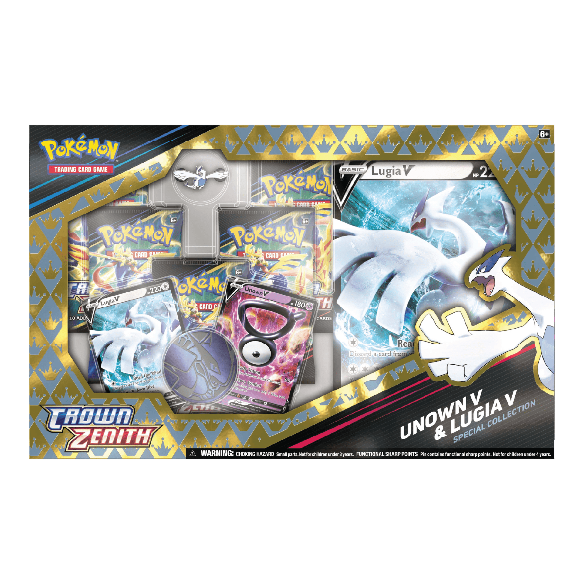 Pokémon TCG: Crown Zenith Unown V & Lugia V Special Collection Box