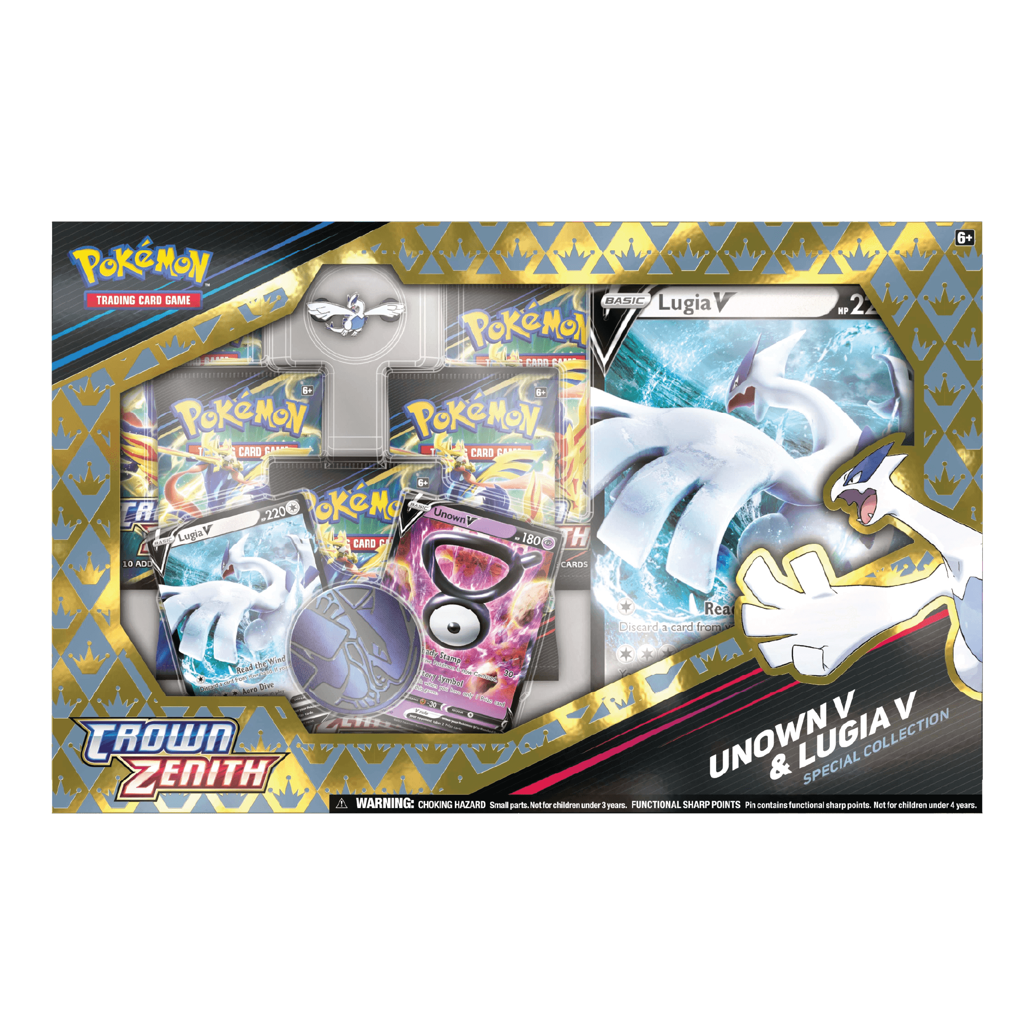 Pokémon TCG: Crown Zenith Unown V & Lugia V Special Collection Box