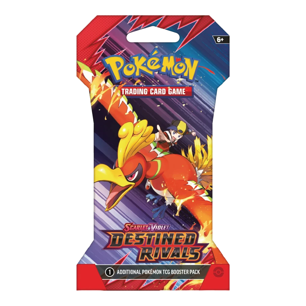 Pokémon TCG: Destined Rivals Sleeved Booster Pack (Ethan & Ho-oh)