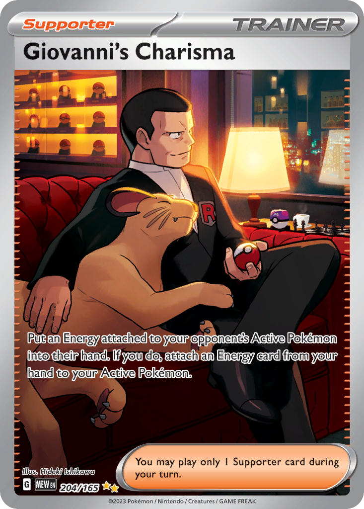 Giovanni's Charisma MEW 204/165
