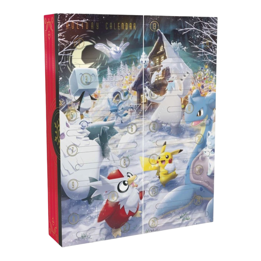 Pokémon TCG Holiday Calendar 2022 Open Front