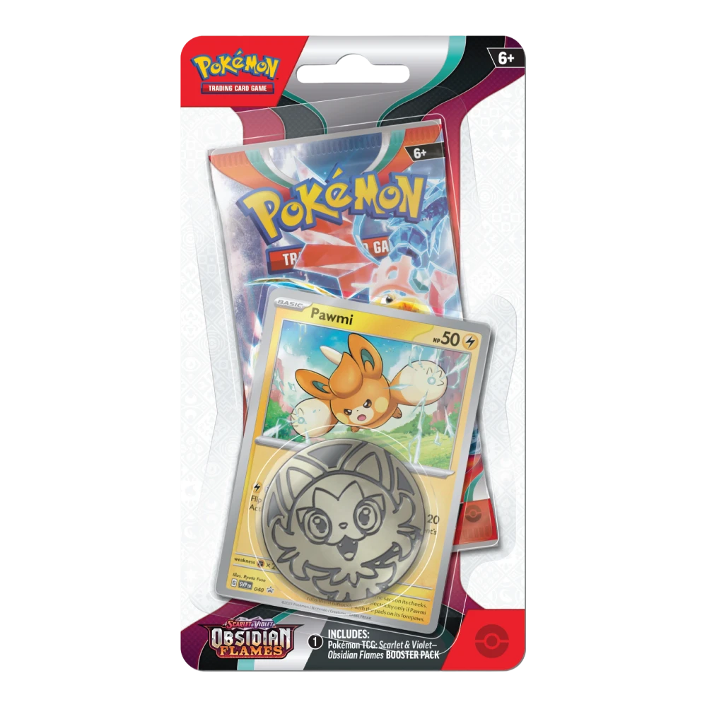 Pokémon TCG Scarlet & Violet Obsidian Flames Checklane Blister Pawmi Promo