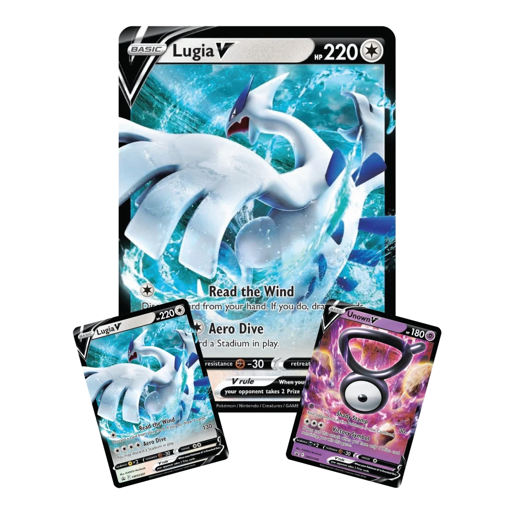 Unown V & Lugia V Promo's