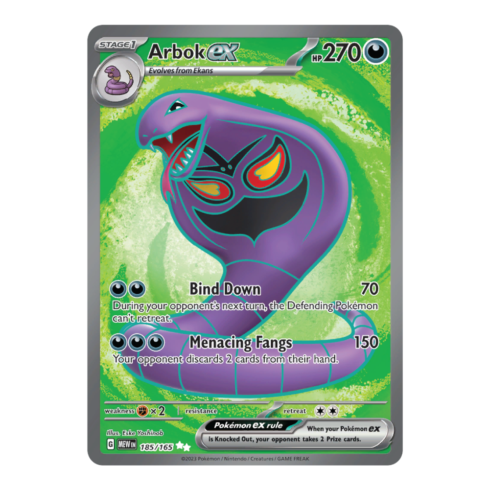 Arbok ex MEW 185/165