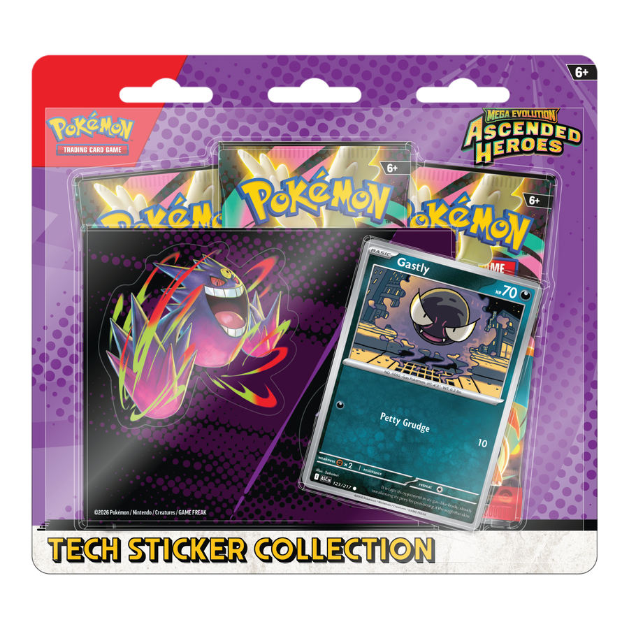Pokémon TCG Ascended Heroes Tech Sticker Collection met Gastly Promo