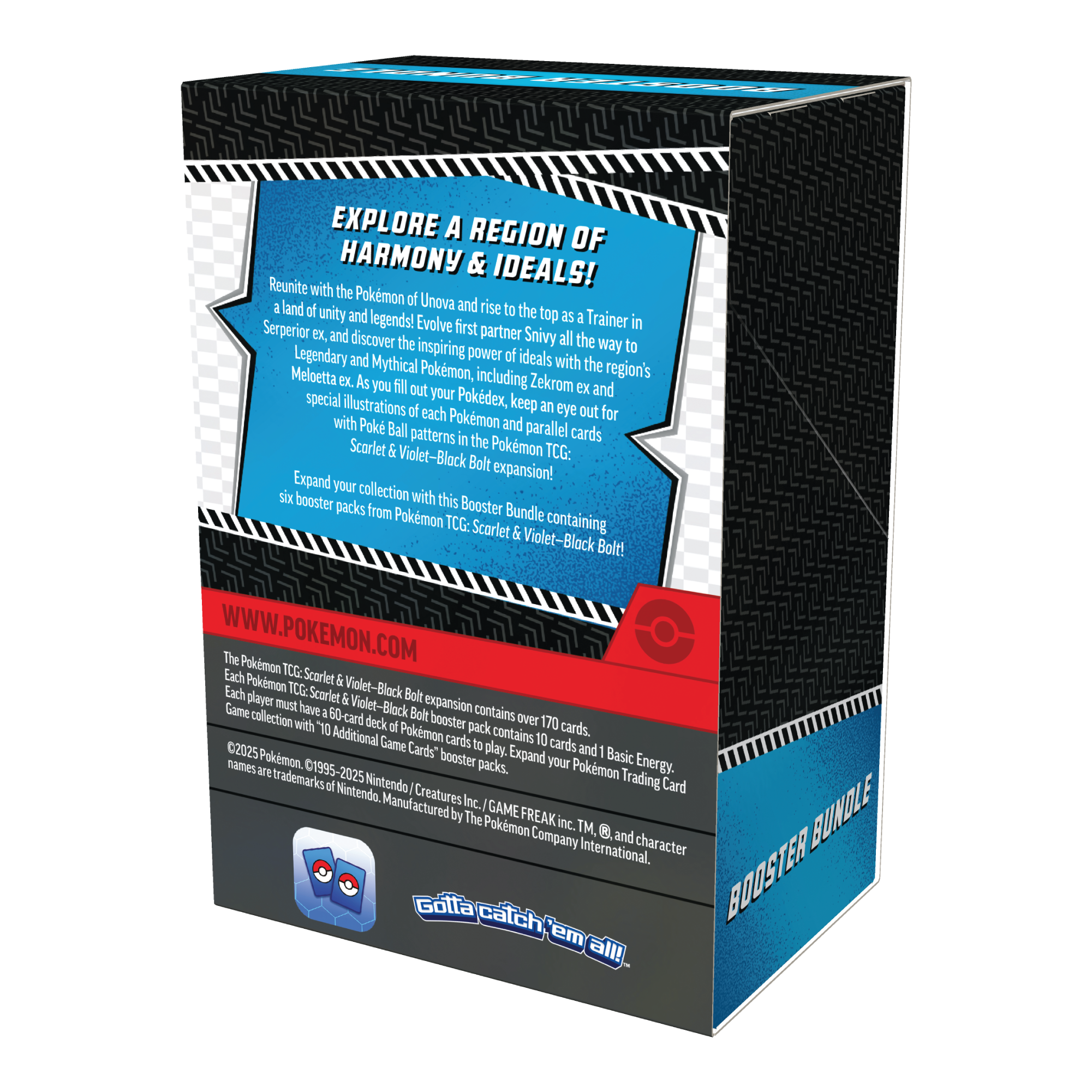 Achterkant van Black Bolt Booster Bundle