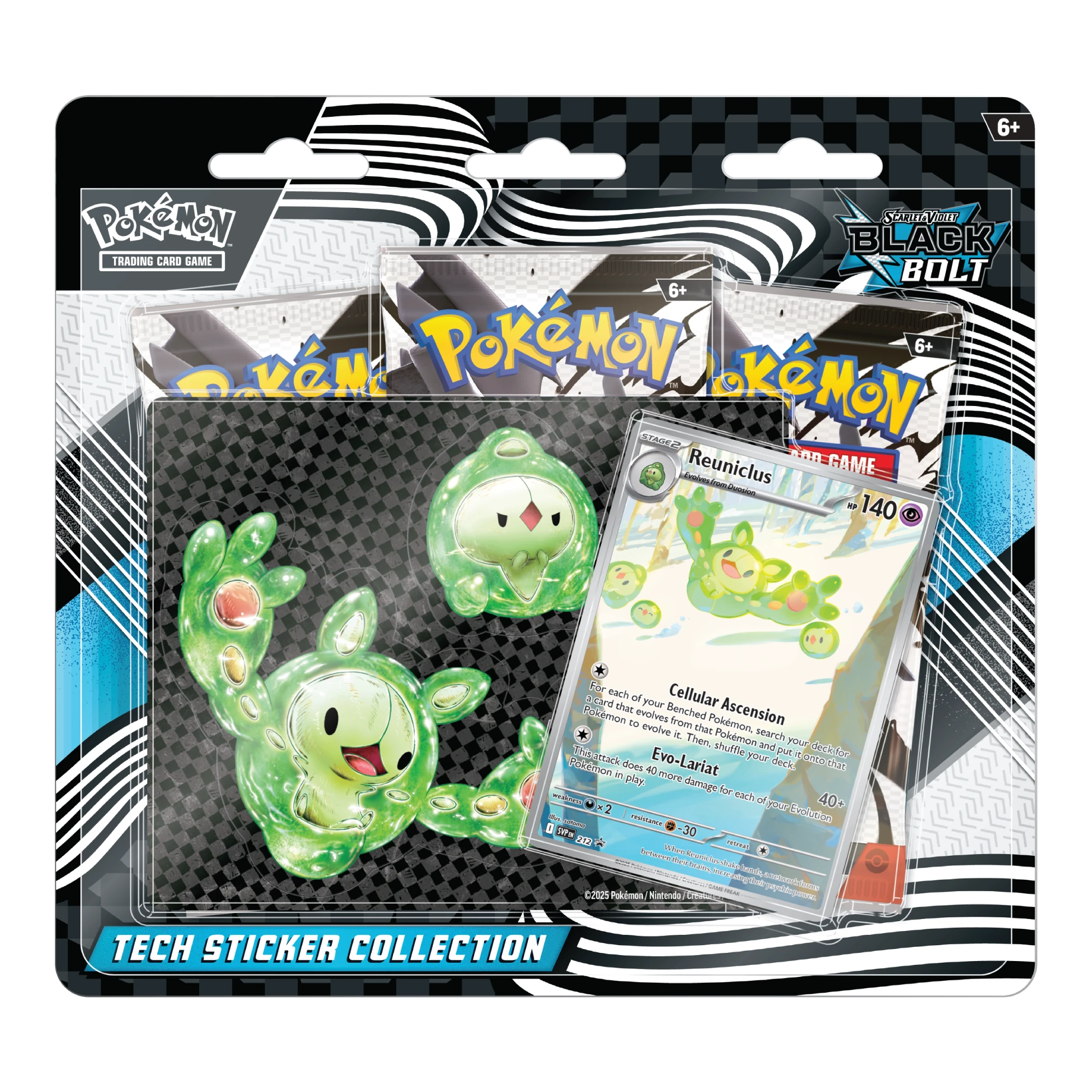 Pokémon TCG Black Bolt Tech Sticker Reuniclus