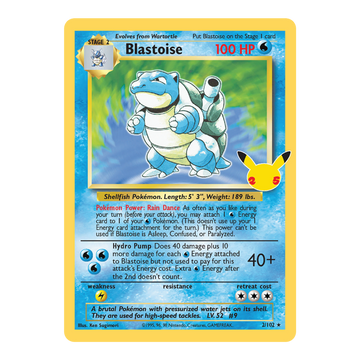 Blastoise CEL BS 2/102