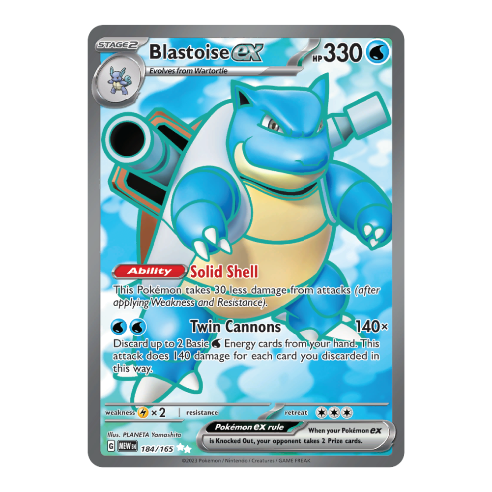 Blastoise ex MEW 184/165