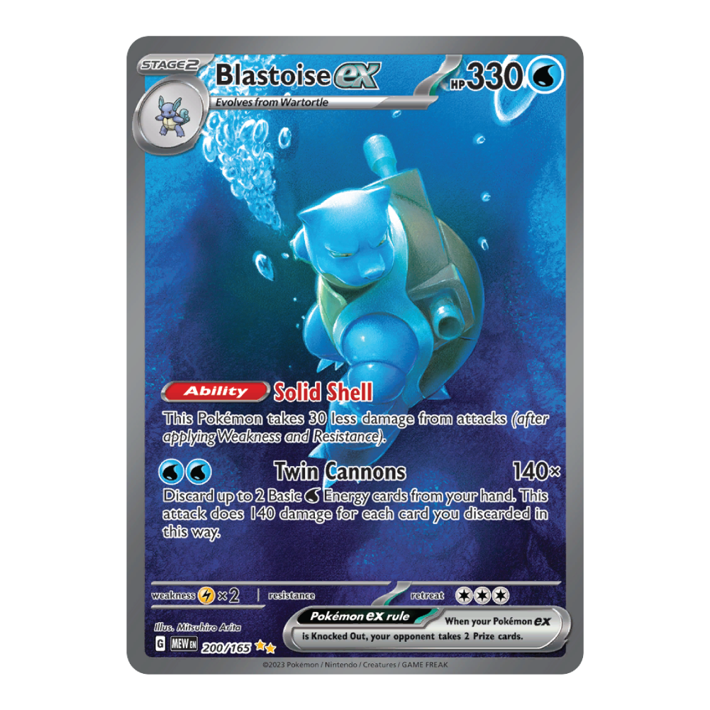 Blastoise ex MEW 200/165