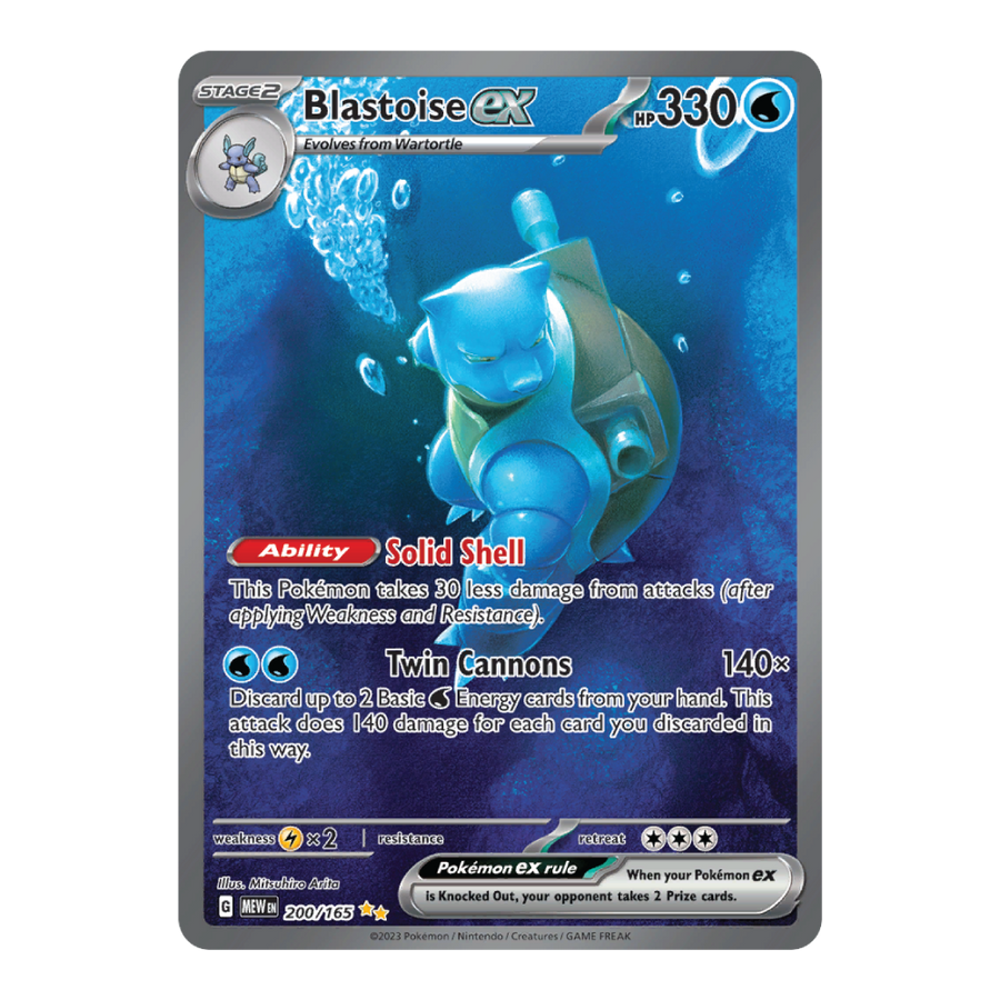 Blastoise ex MEW 200/165