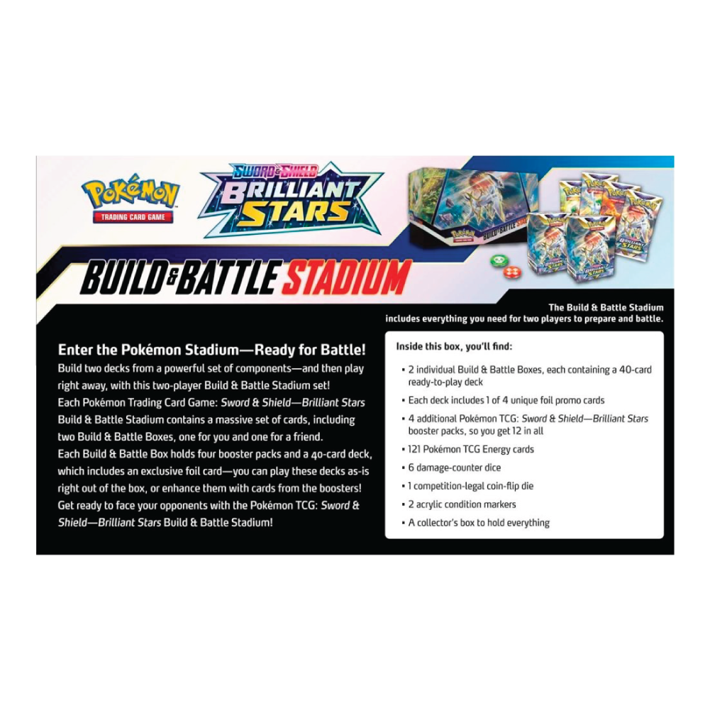 Achterkant van Brilliant Stars Build & Battle Stadium