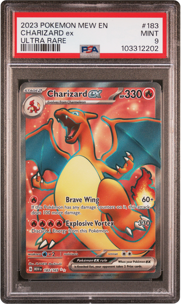 Charziard ex MEW 183 PSA 9
