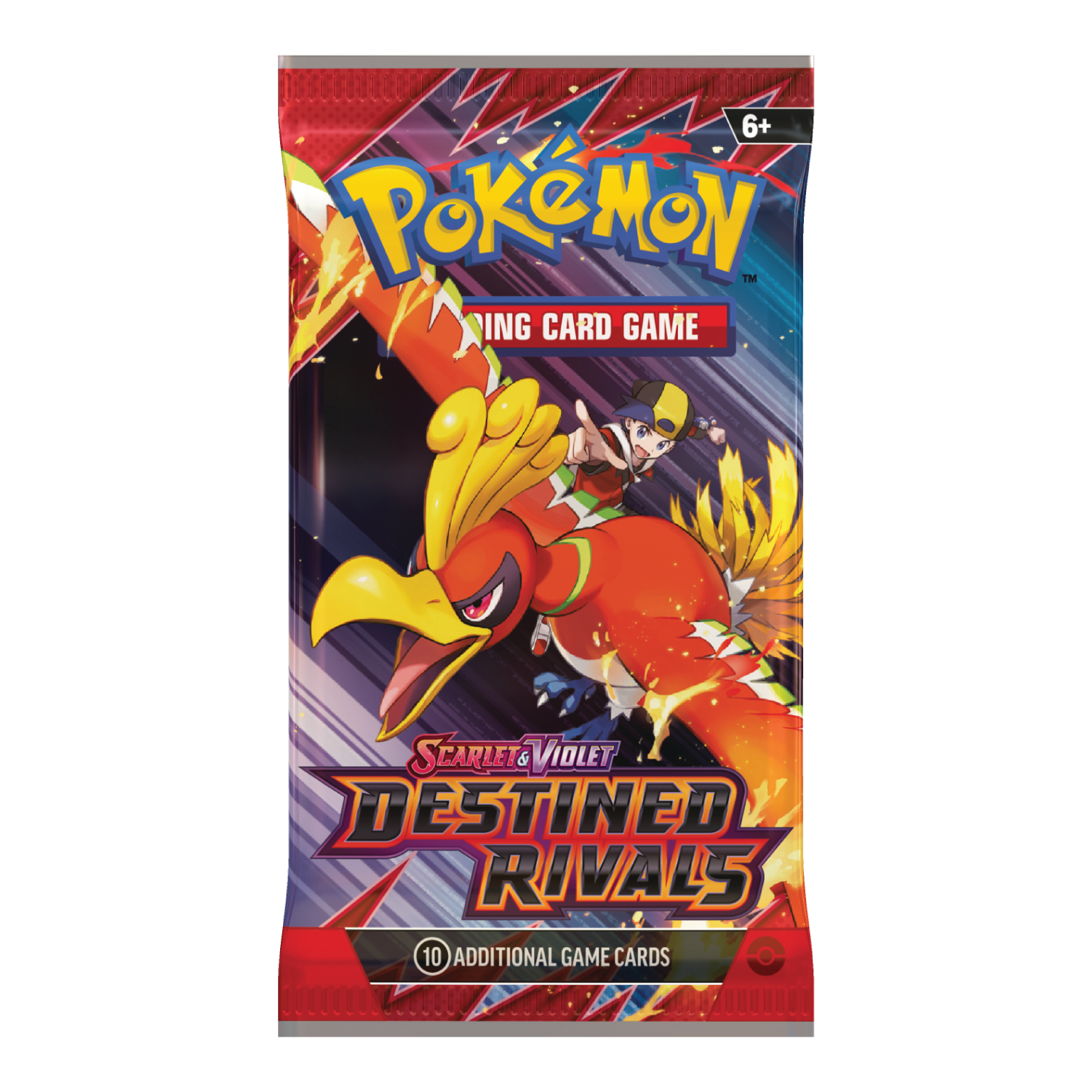 Pokémon TCG Destined Rivals Booster Pack Ethan's Ho-Oh Artwork