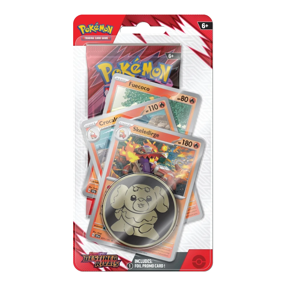 Pokémon TCG Destined Rivals Premium Checklane Blister Skeledirge