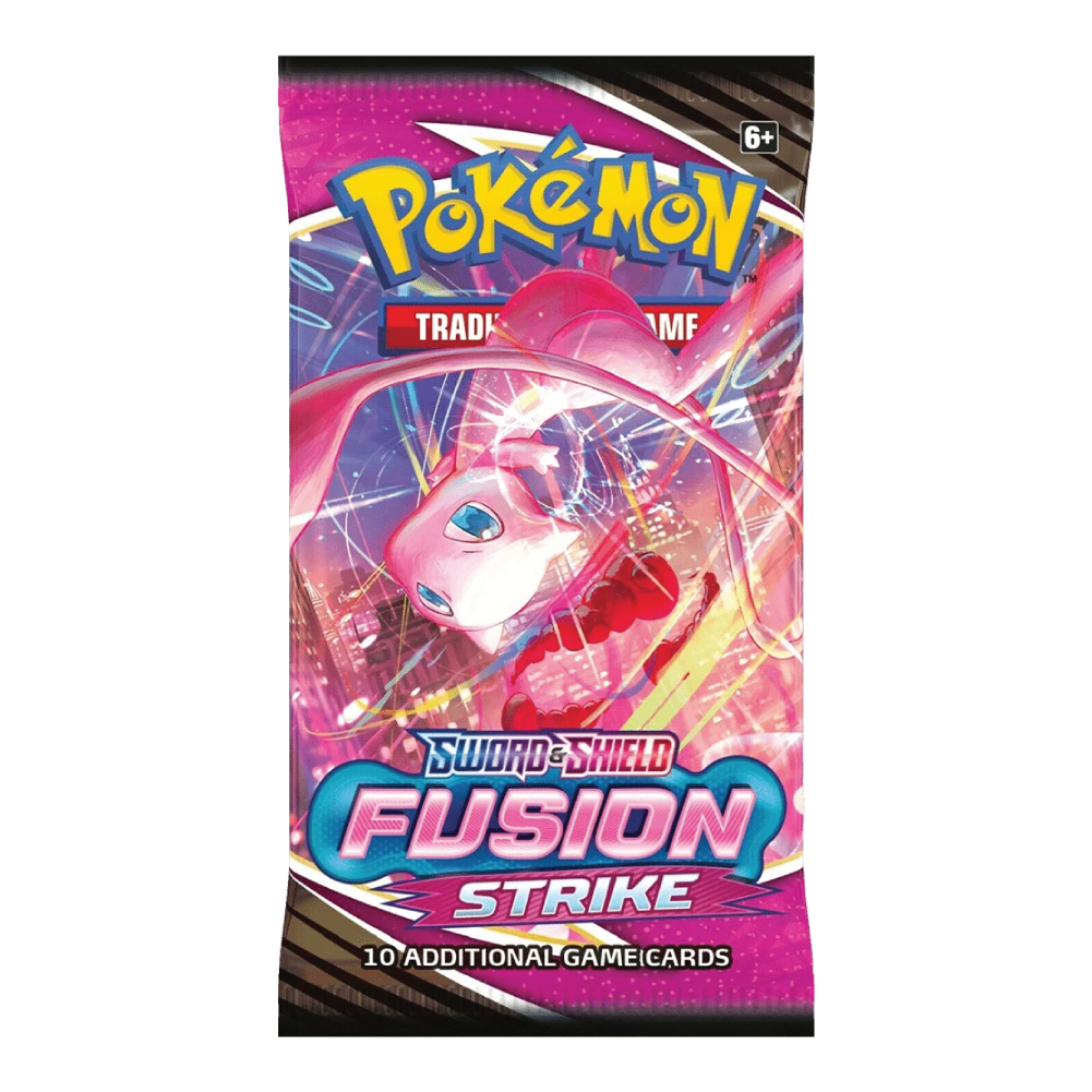 Pokémon TCG Sword & Shield Fusion Strike Booster Pack met Mew Art