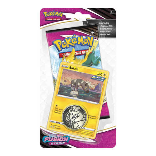 Pokémon TCG Fusion Strike Blister met 1 Pack en Blitzle Promo