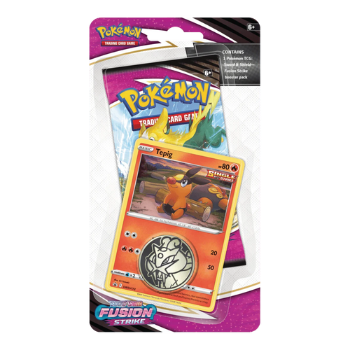 Pokémon TCG Fusion Strike Blister met 1 Pack en Tepig Promo
