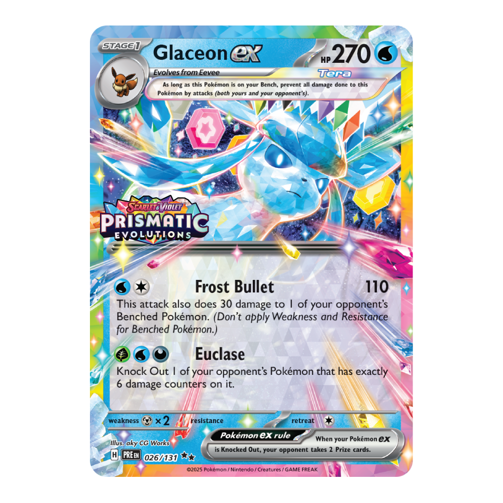 Glaceon ex xPRE 026/131 (Stamped & Sealed)