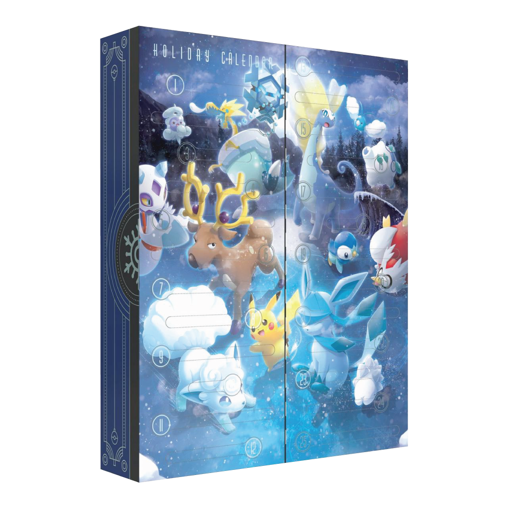 Pokémon TCG Holiday Calendar 2023 Geopend Voorkant