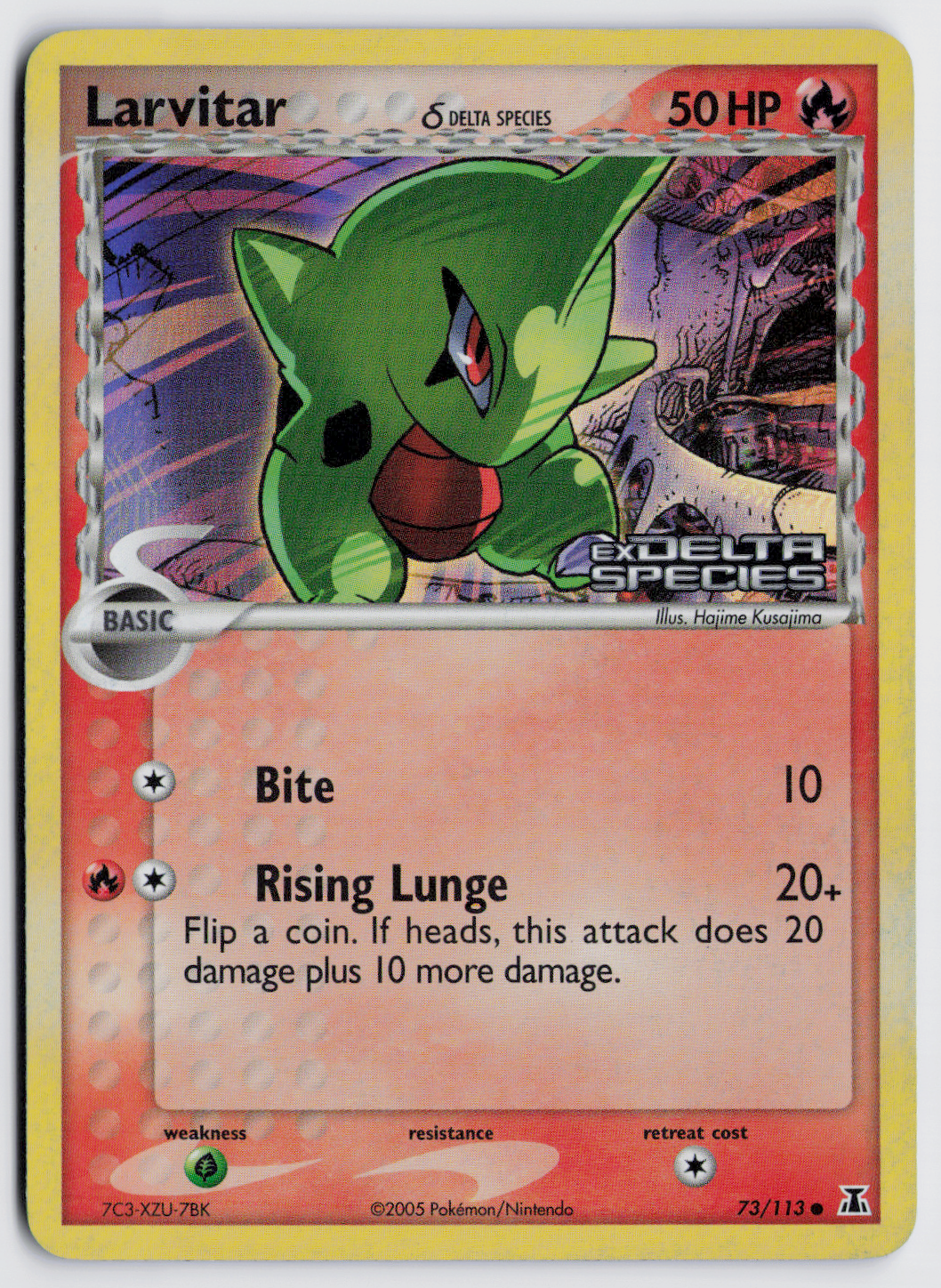 Larvitar δ Delta Species DS 73/113 (Stamped)