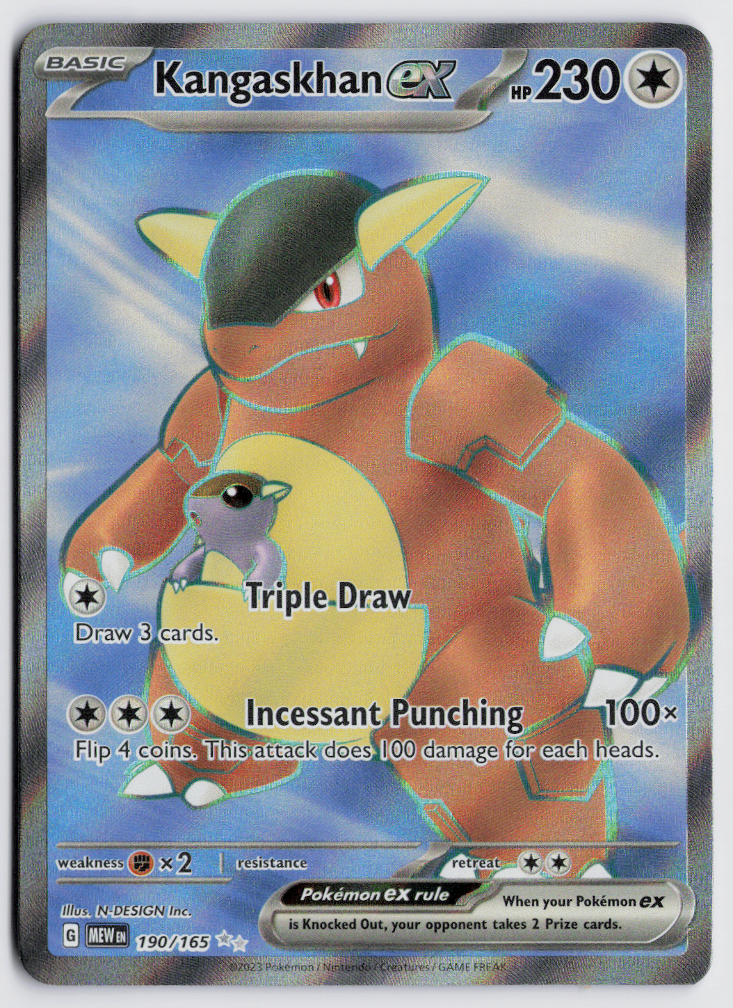 Kangaskhan ex MEW 190/165