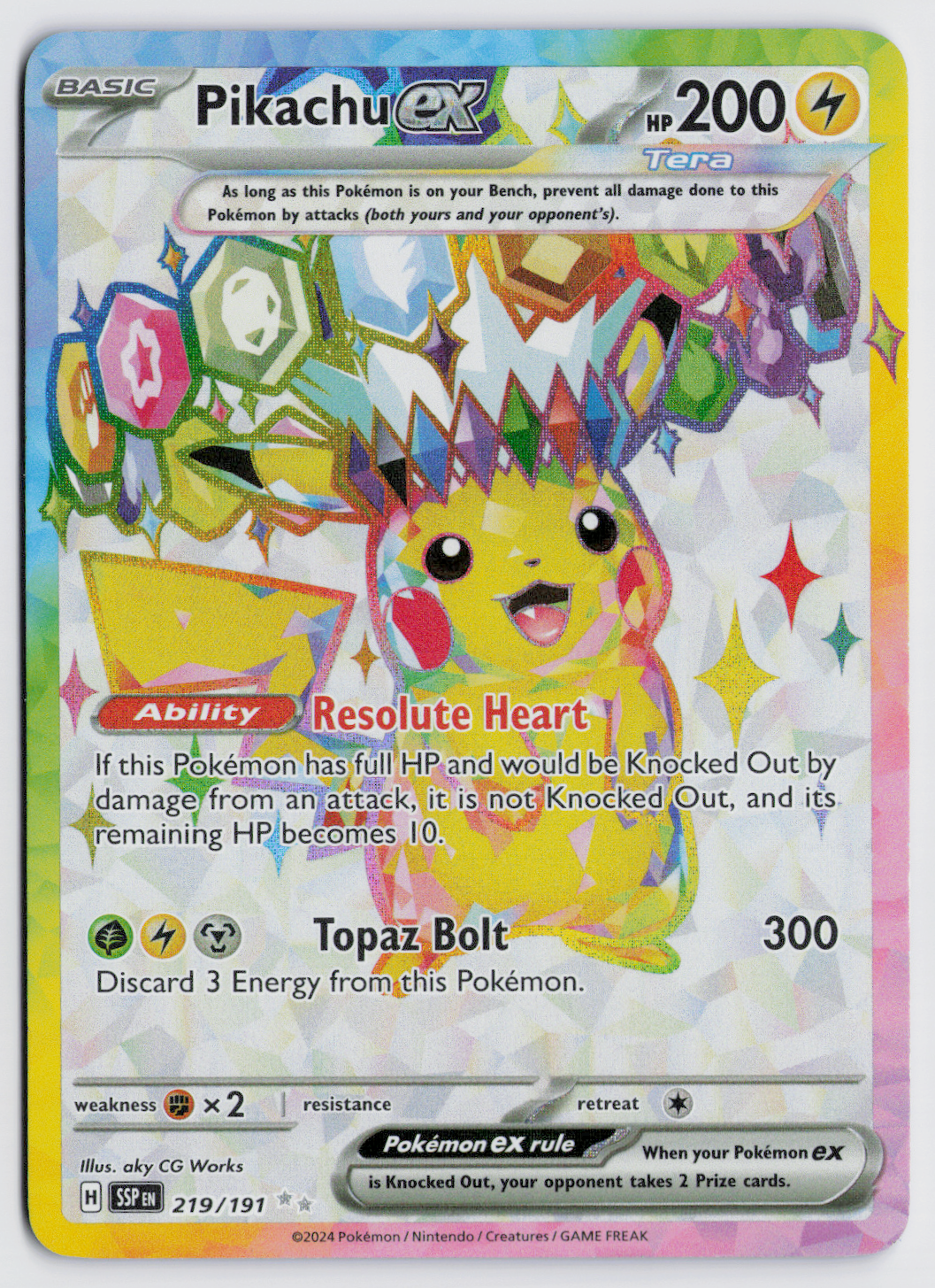 Pikachu ex SSP 219/191