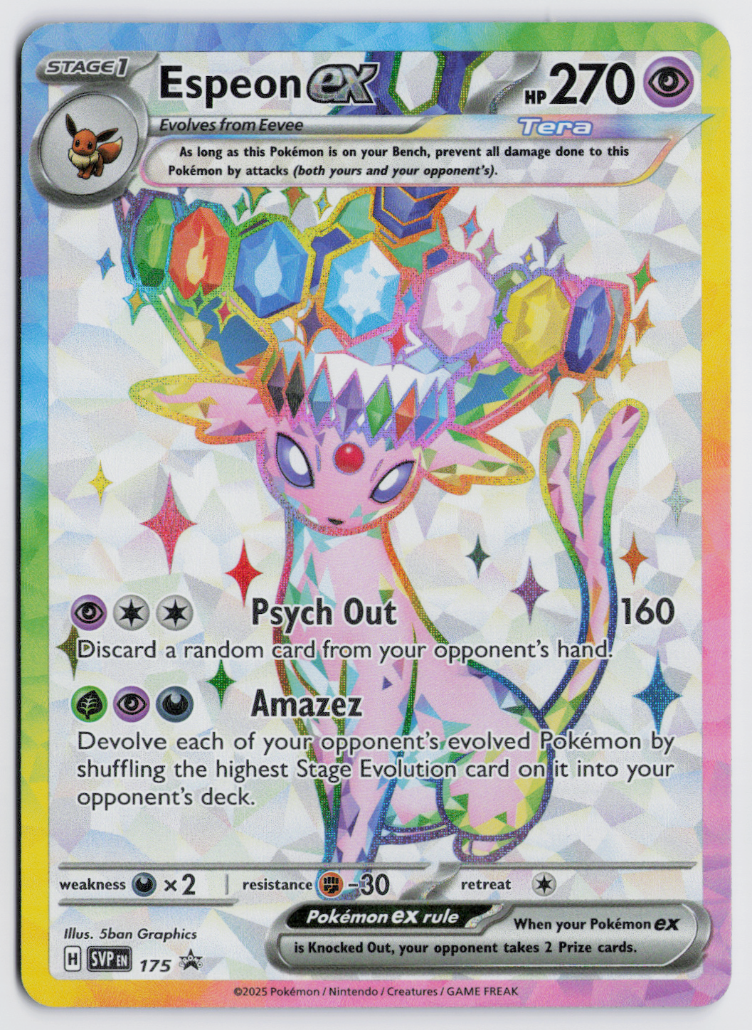 Espeon ex SVP175