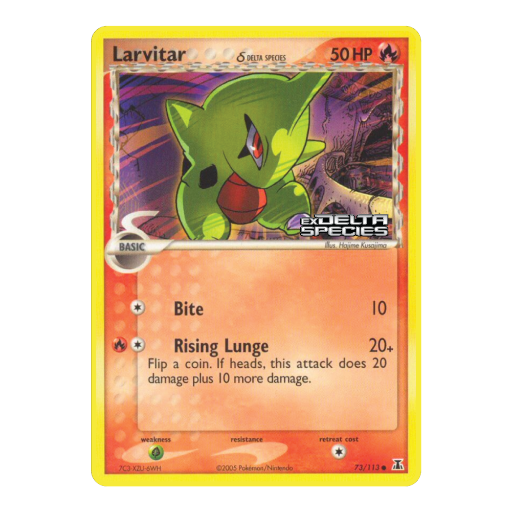 Larvitar δ Delta Species DS 73/113 (Stamped)