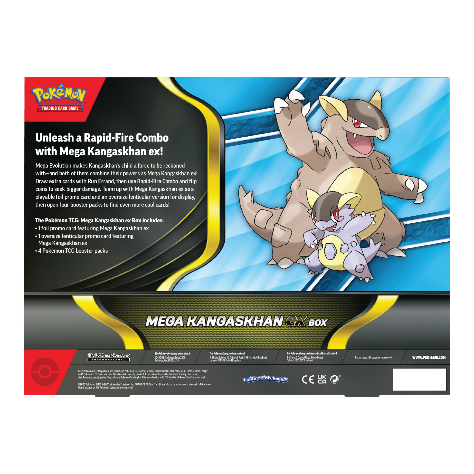 Achterkant van Mega Kangaskhan ex Box