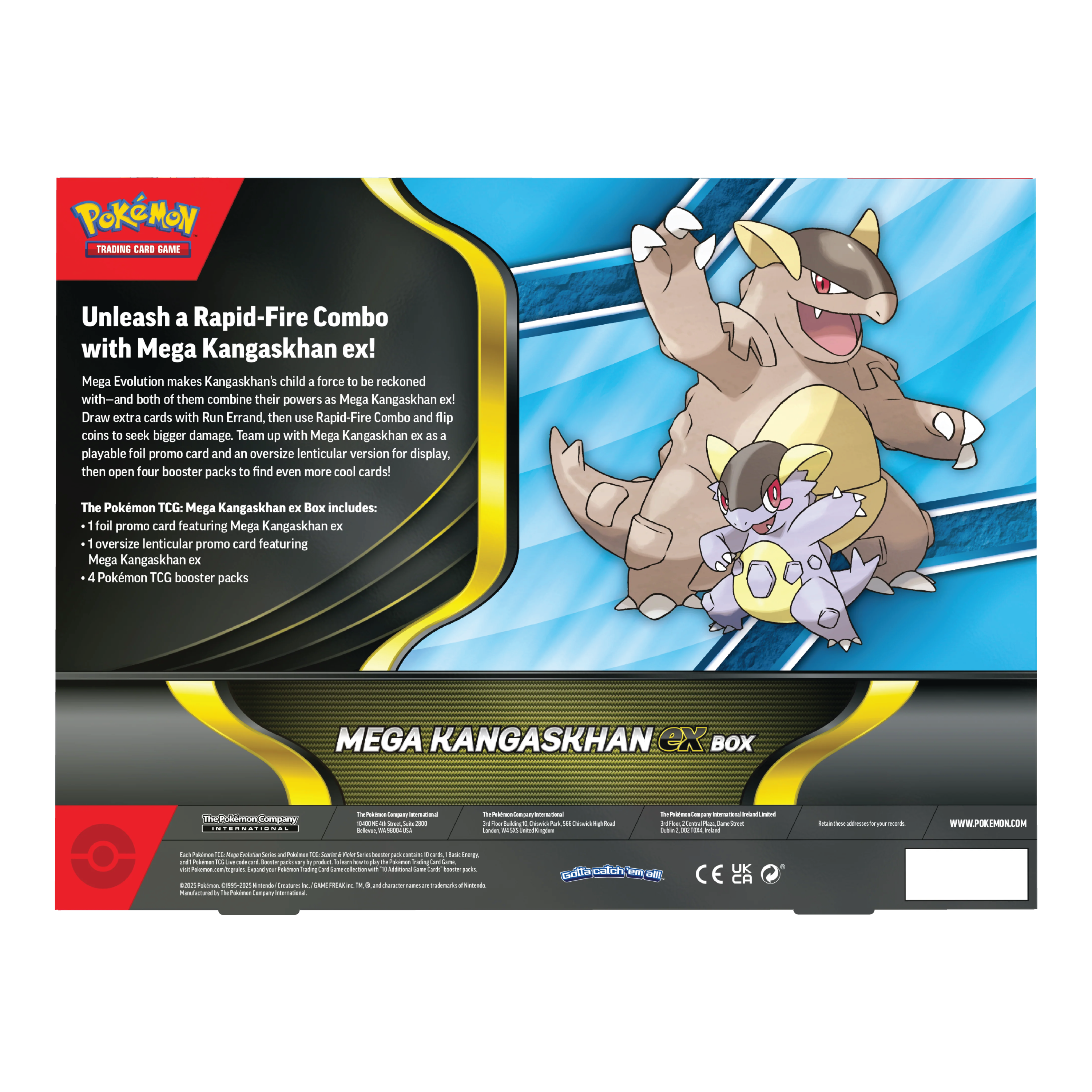 Achterkant van Mega Kangaskhan ex Box