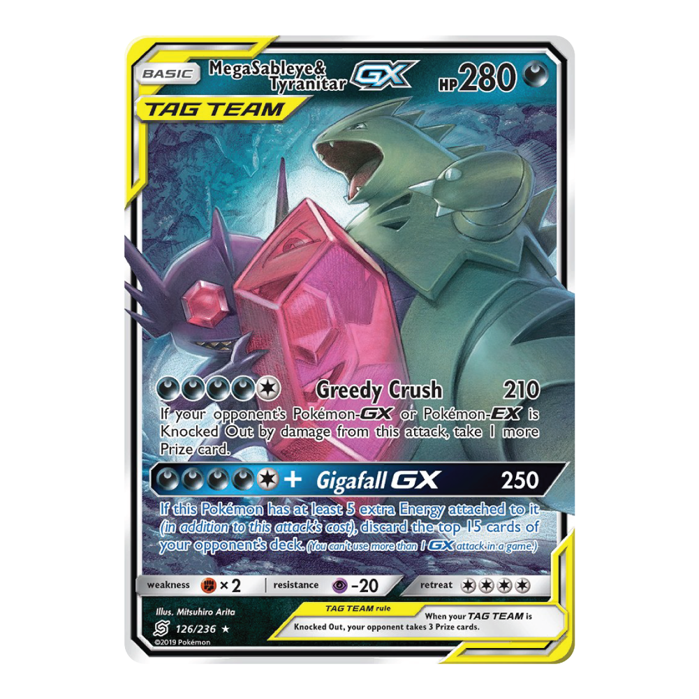 Mega Sableye & Tyranitar GX UNM 126/236