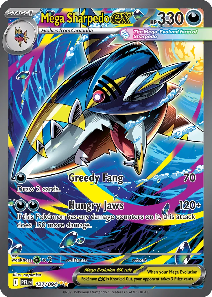 Mega Sharpedo ex PFL 127/094