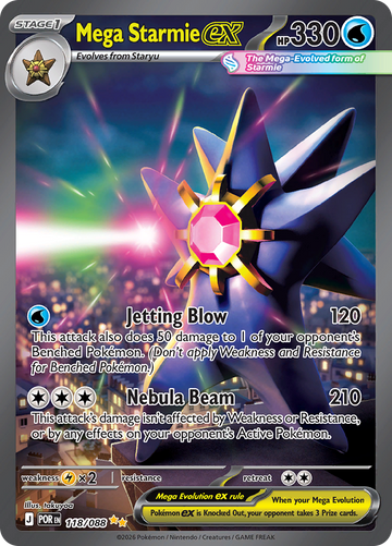 Mega Starmie ex POR 118/088