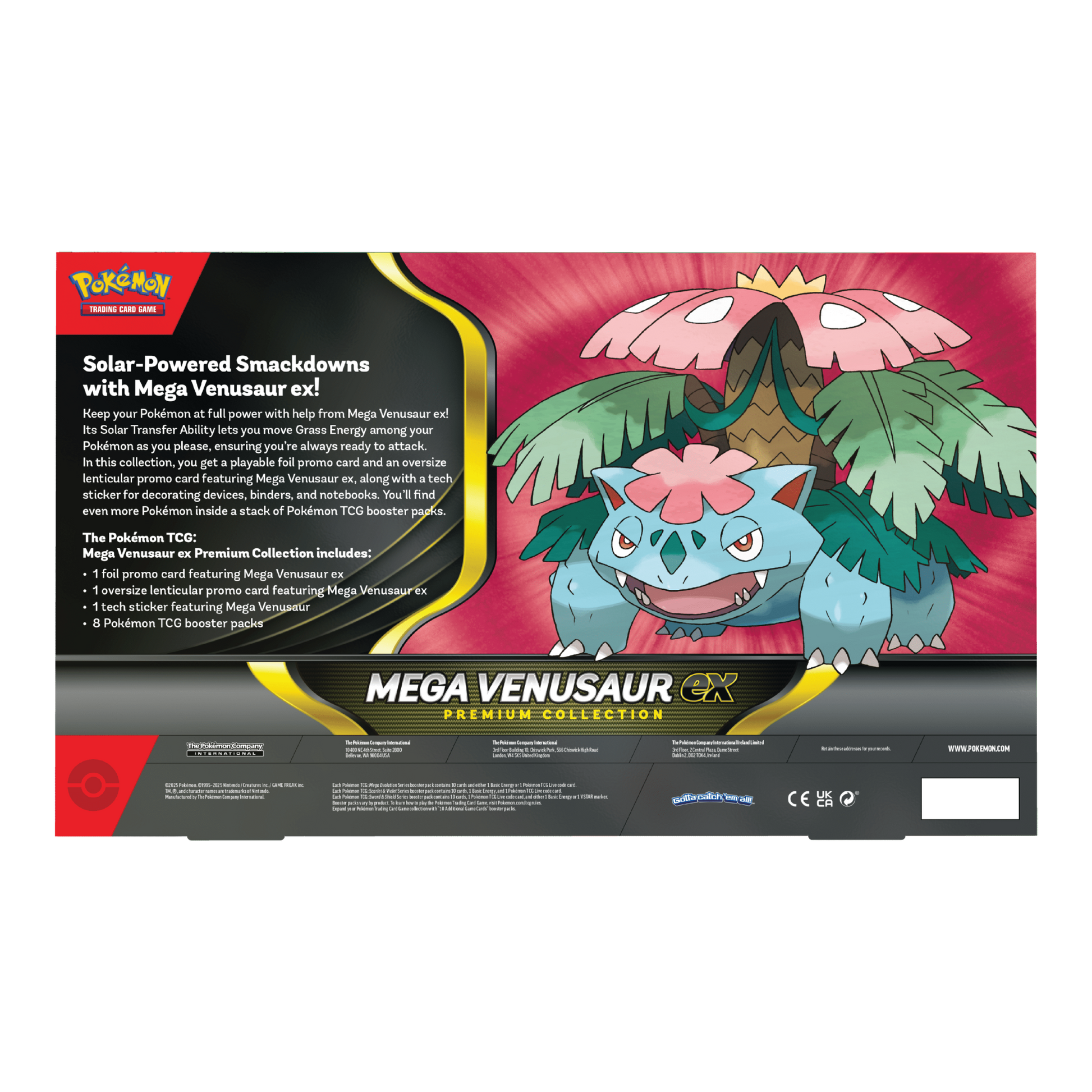 Achterkant van Mega Venusaur ex Premium Collection
