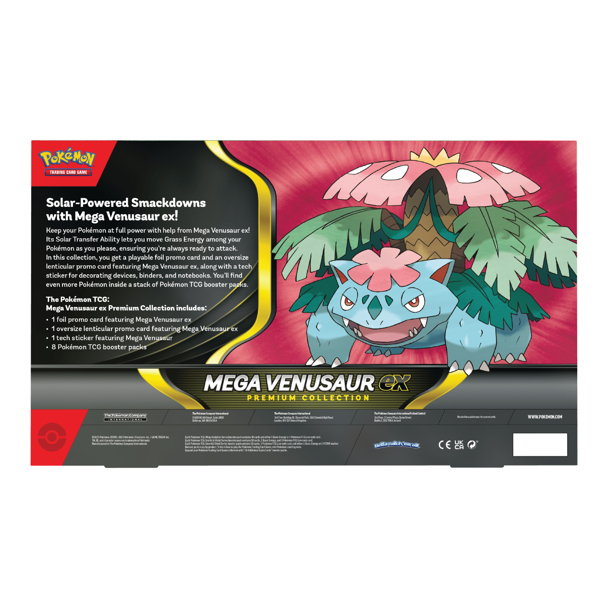 Achterkant van Mega Venusaur ex Premium Collection
