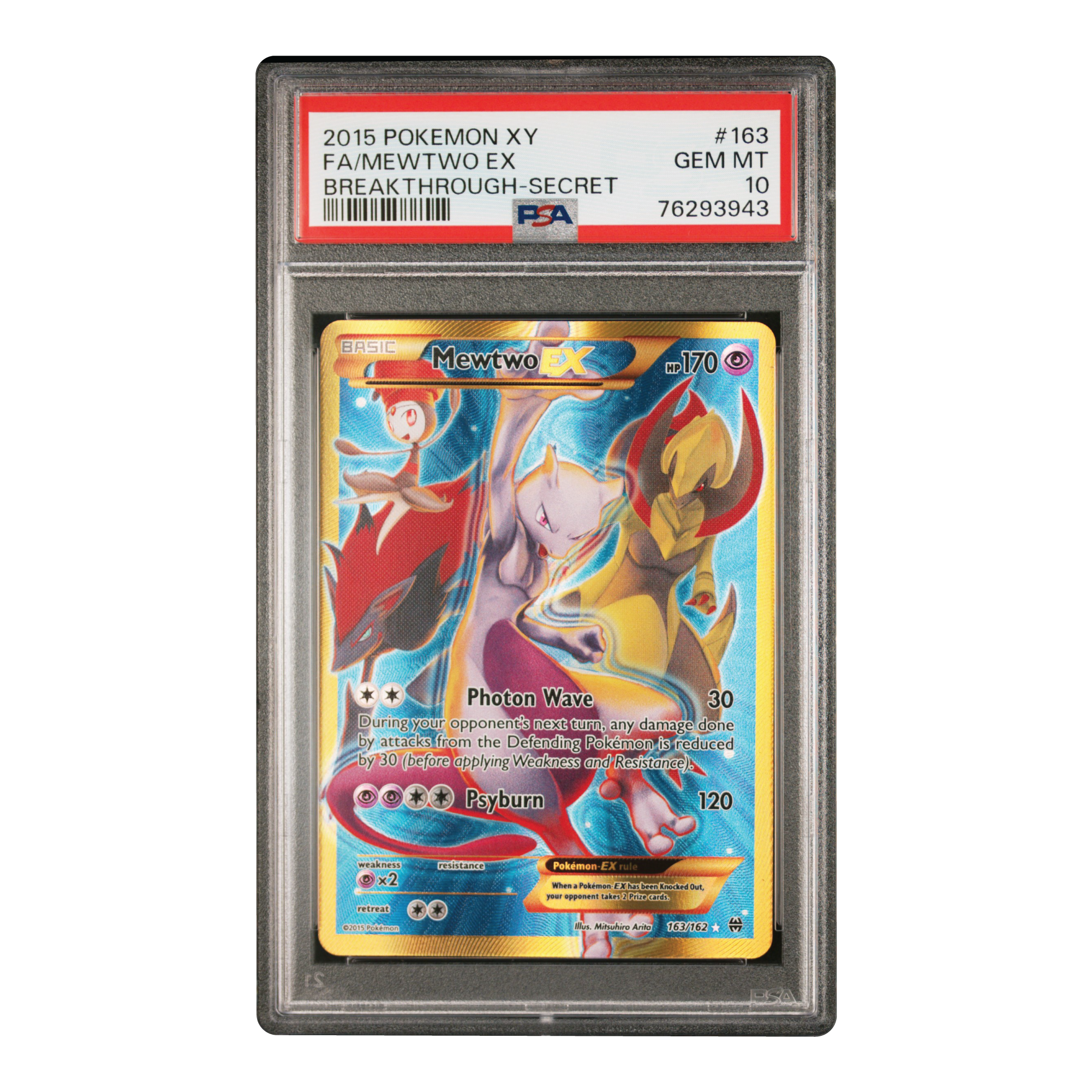 Mewtwo EX BKT 163/162 PSA 10