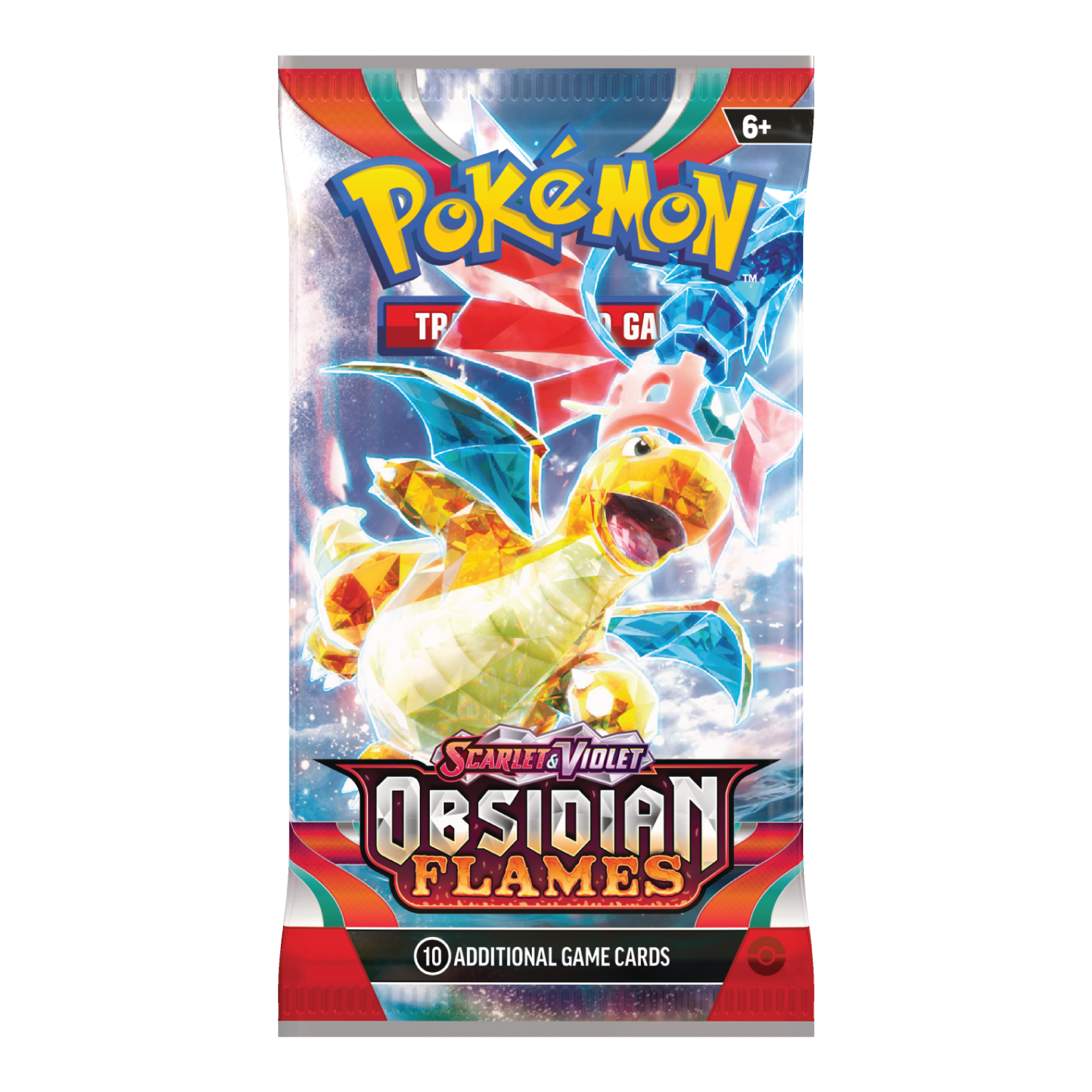 Pokémon TCG Obsidian Flames Booster Pack Dragonite Artwork